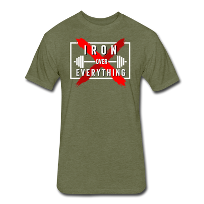 Iron Over Everything Tee - heather military green